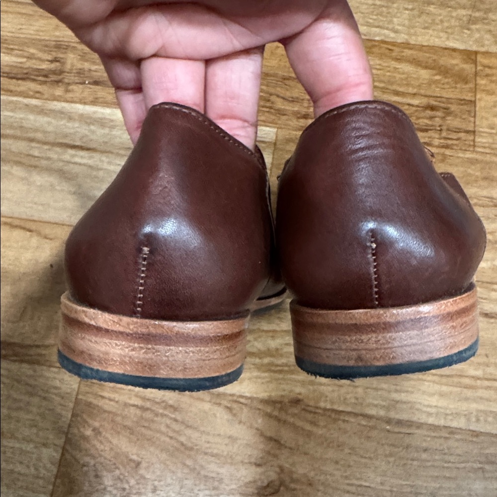 patina Brown Leather Loafers - Picture 5 of 6